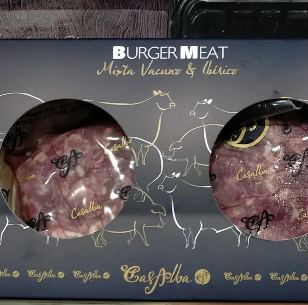 Hamburguesas mixta vacuno y ibérico