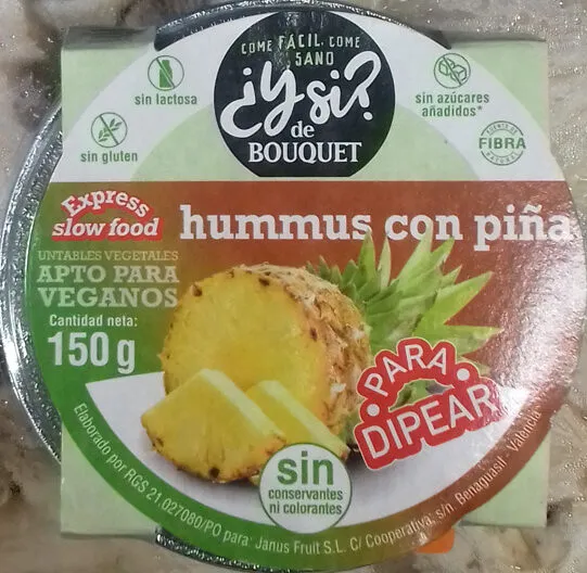 Hummus con piña