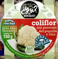 Coliflor con pimiento del piquillo y chía