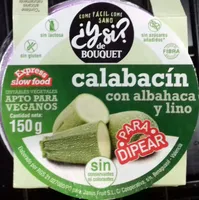Calabacín con albahaca y lino