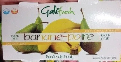 Purée de fruit banane-poire