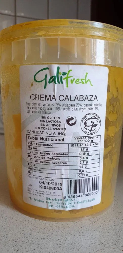Crema calabaza