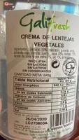 Crema de lentejas vegetales