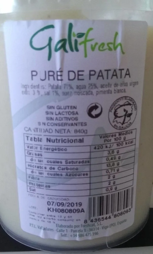 Puré de patata