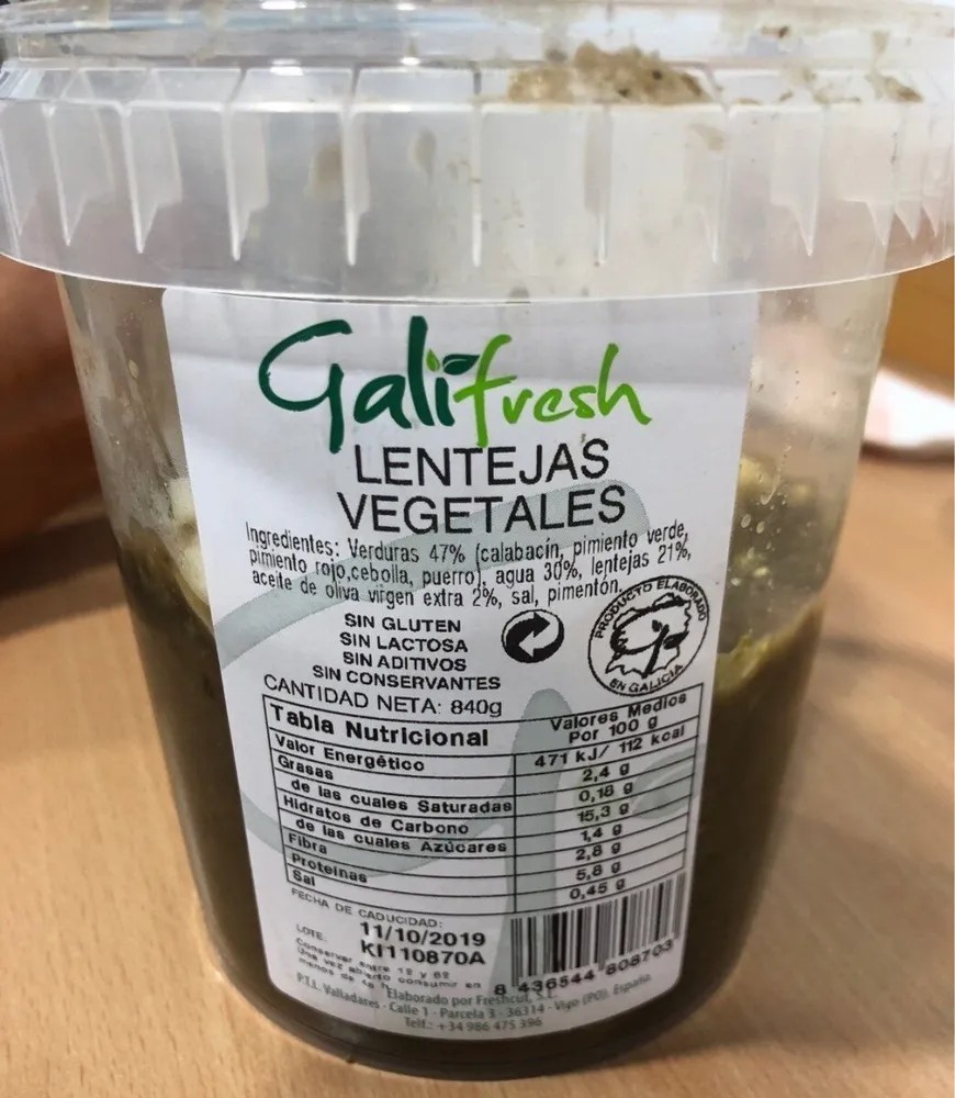 Lentejas Vegetal