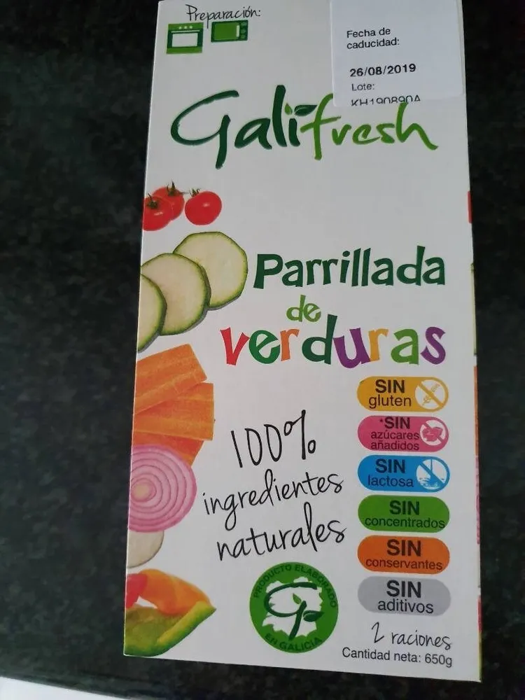 Galifresh parrillada de verduras