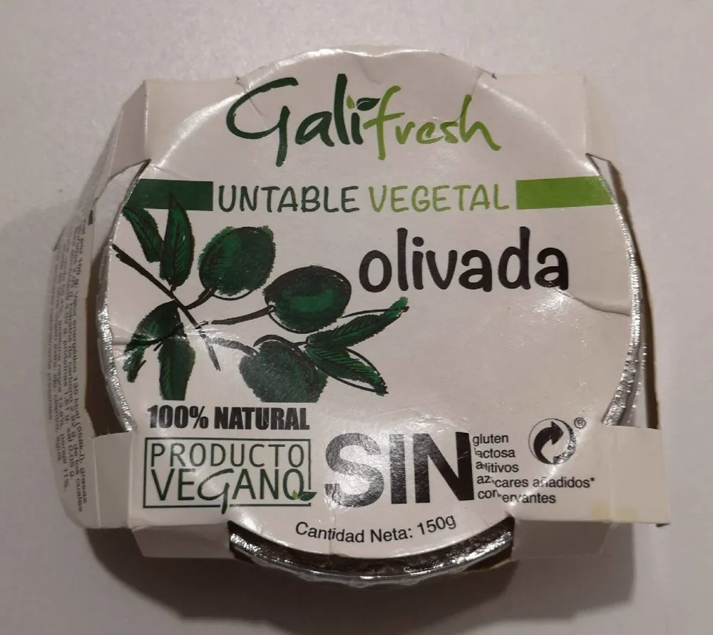 Olivada untable vegetal
