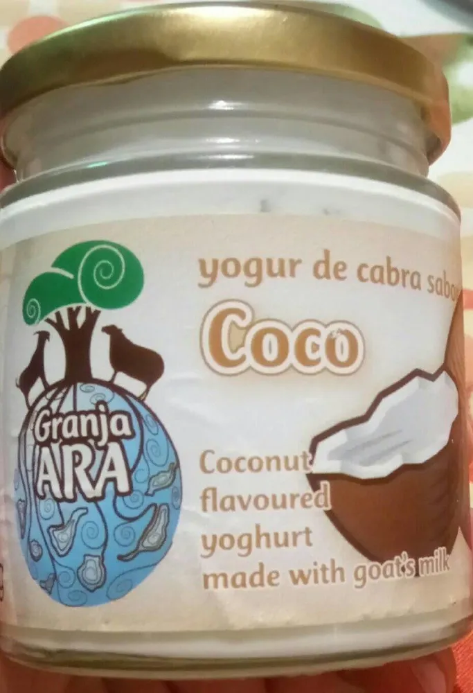 Yogur de cabra sabor coco