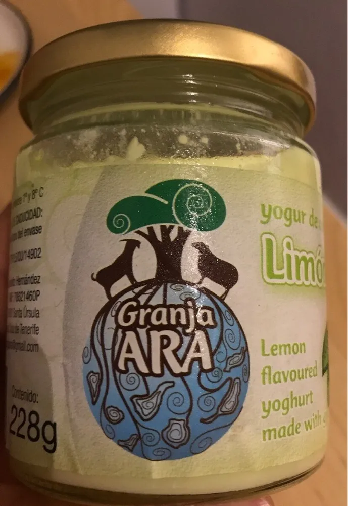 Yogur de cabra limón