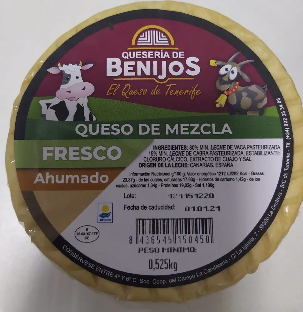 Queso mezcla fresco ahumado