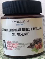 Crema de chocolate negro y avellana del Piamonte