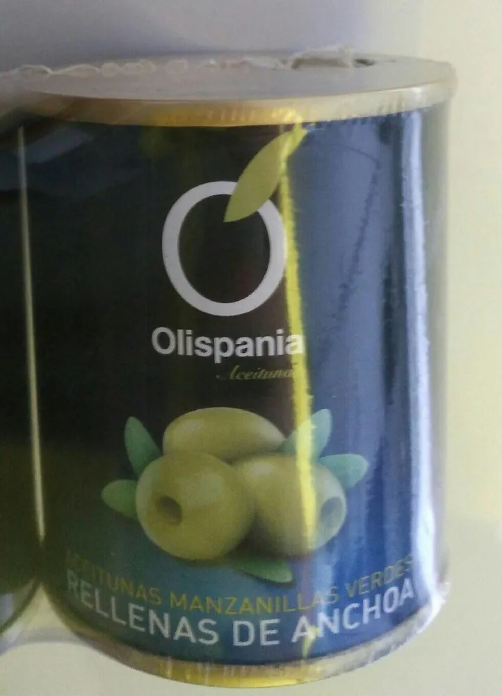Aceitunas Olispania rellenas de anchoa