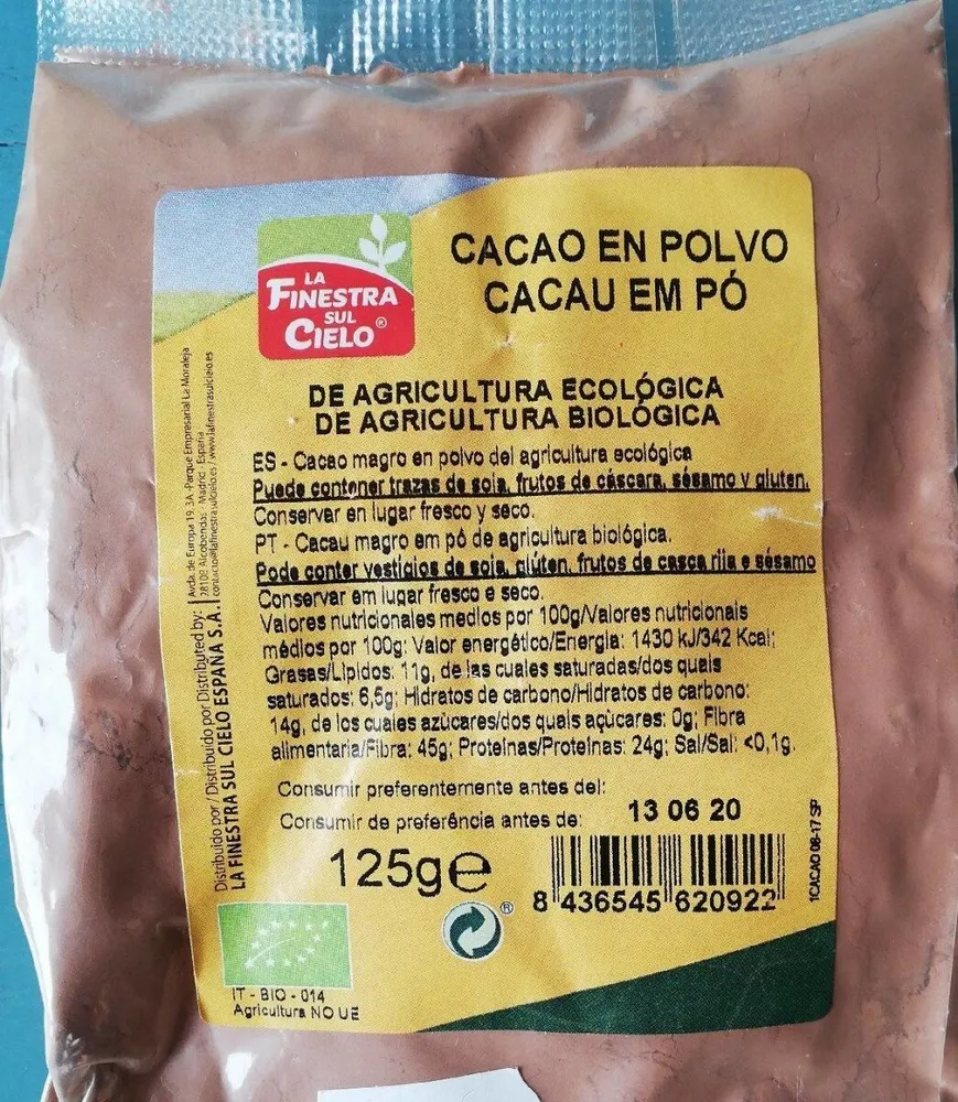 Cacao en polvo