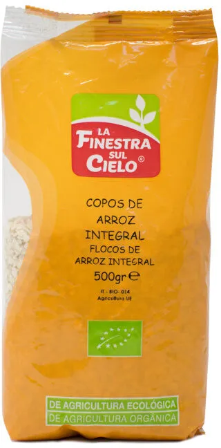 Copos de arroz integral