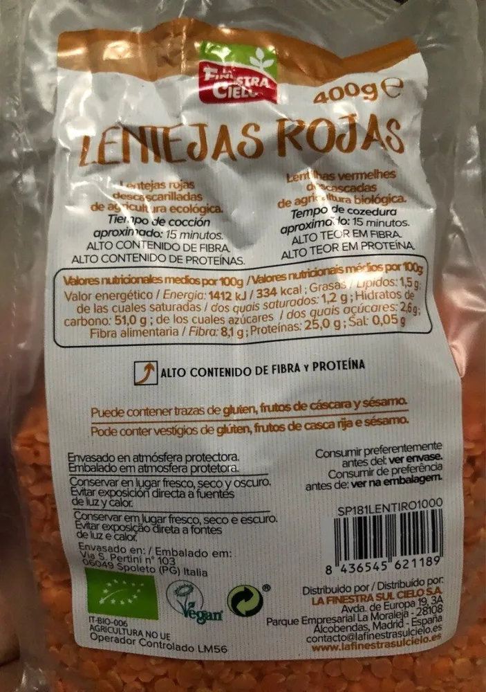 Lentejas Rojas