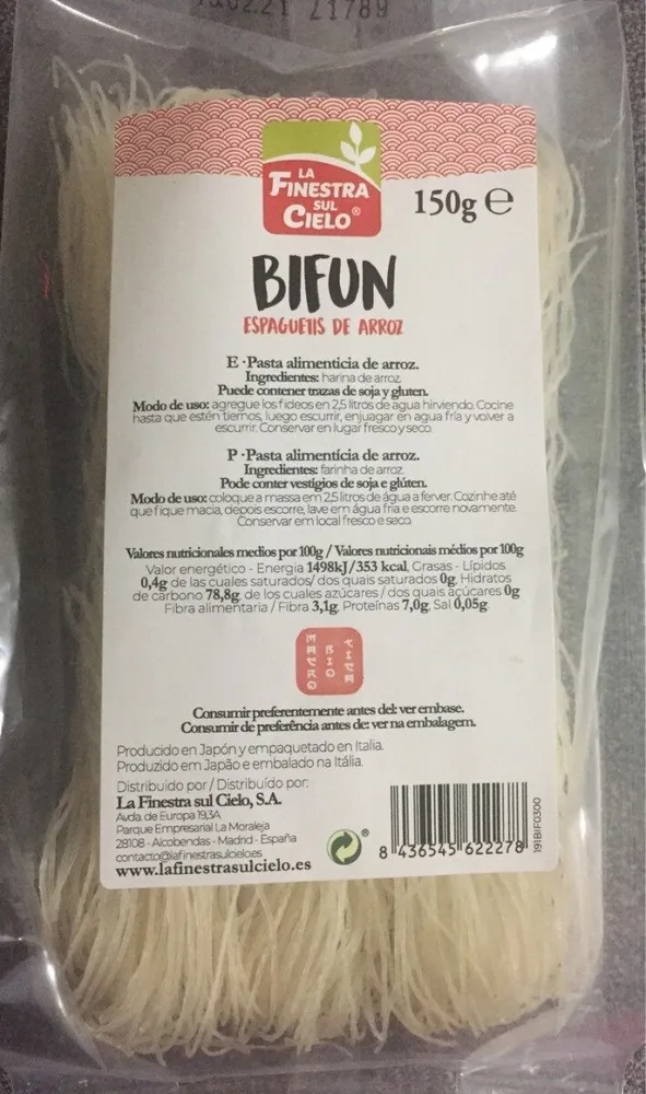Bifun Espaguetis de Arroz