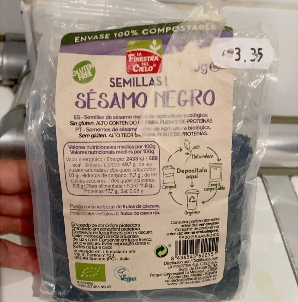 Semillas sésamo negro