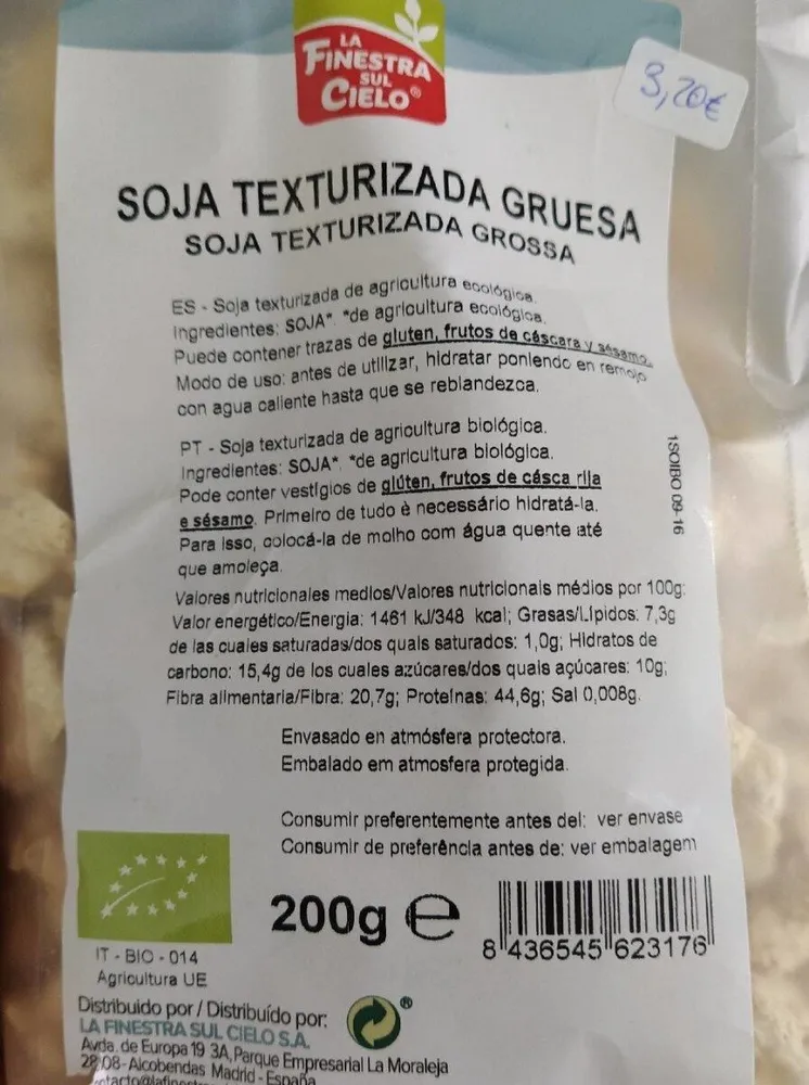 Soja texturizada gruesa