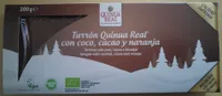 Turrõn Quinua Real con coco, cacao y naranja