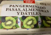Pan germinado pasas, almendras y dátiles