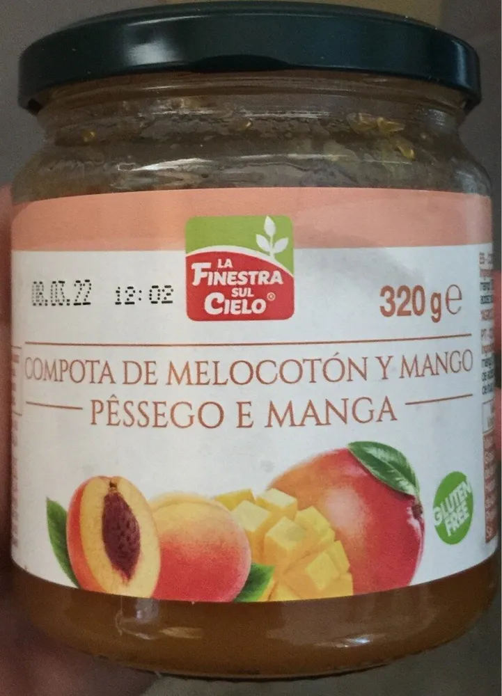 Compota de melocotón y mango