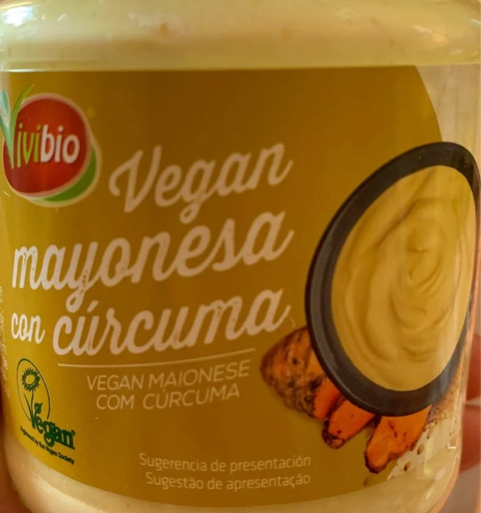 Vegan mayonesa con cúrcuma