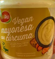 Vegan mayonesa con cúrcuma