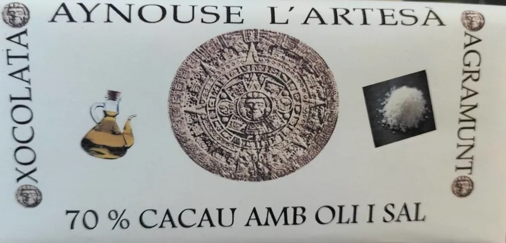 Xocolata 70% cacau amb oli i sal