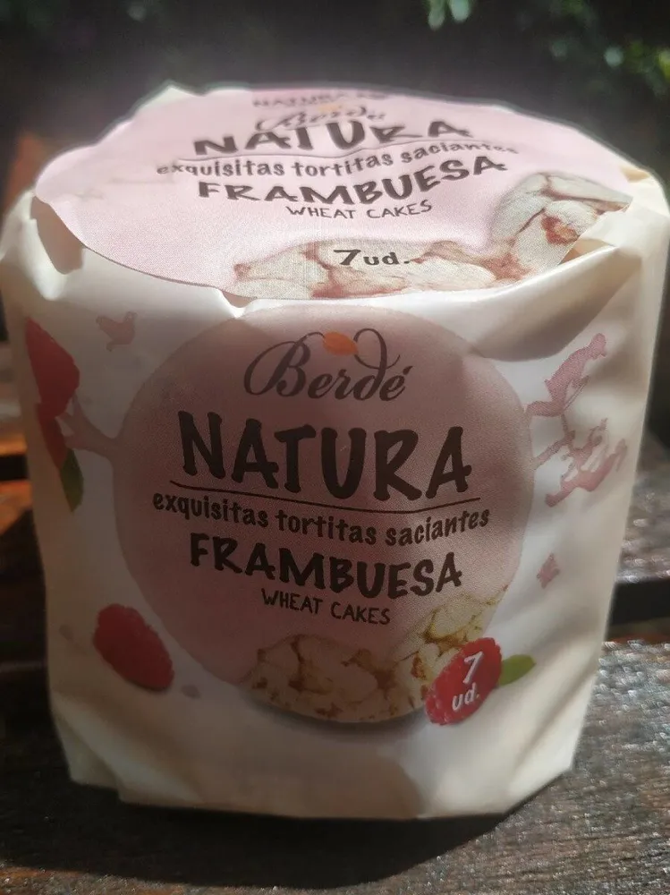 Natura Tortitas Frambuesa 105g 7u