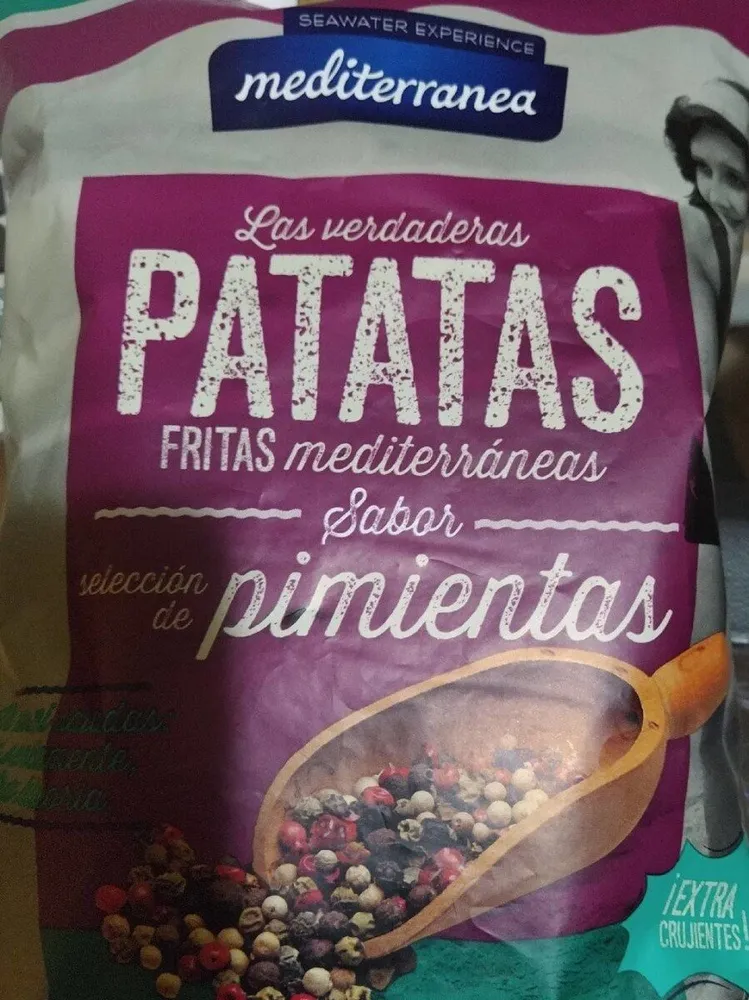 Patatas fritas mediterránea sabor pimienta