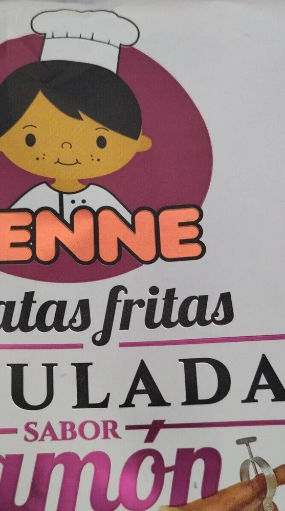 Patatas fritas onduladas sabor jamon