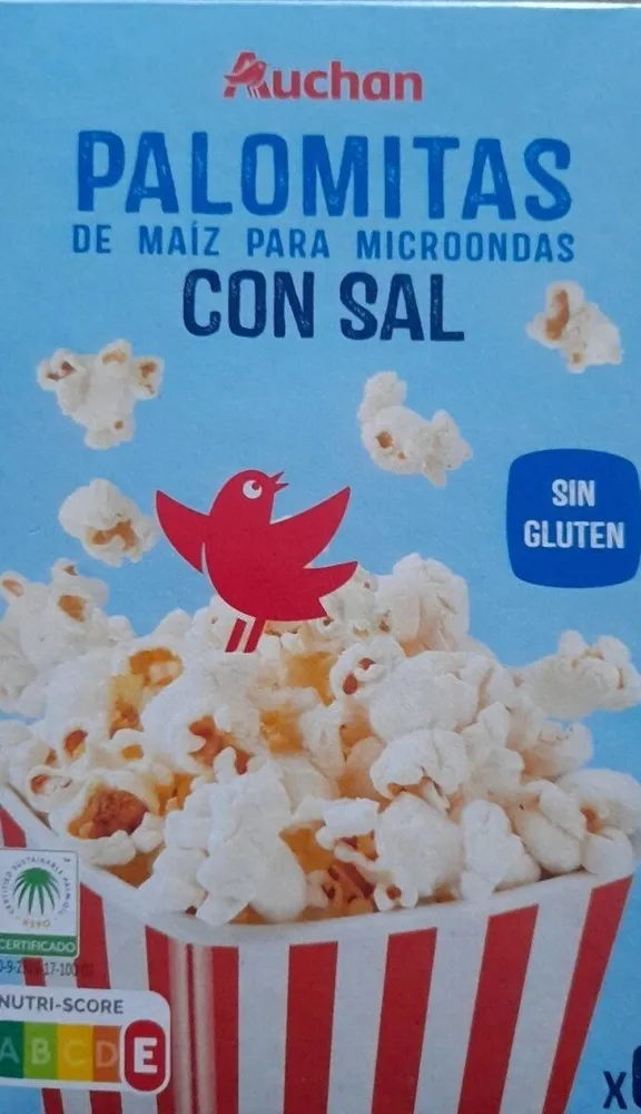 Palomitas de maíz para microondas con sal