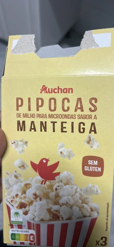 Palomitas de maíz con sabor a mantequilla