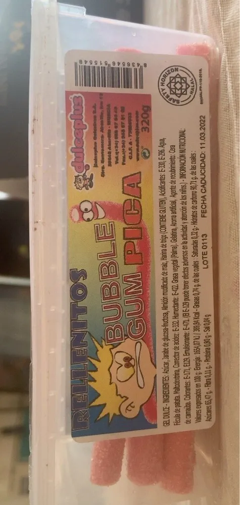 Rellenitos BUBLE GUM PICA