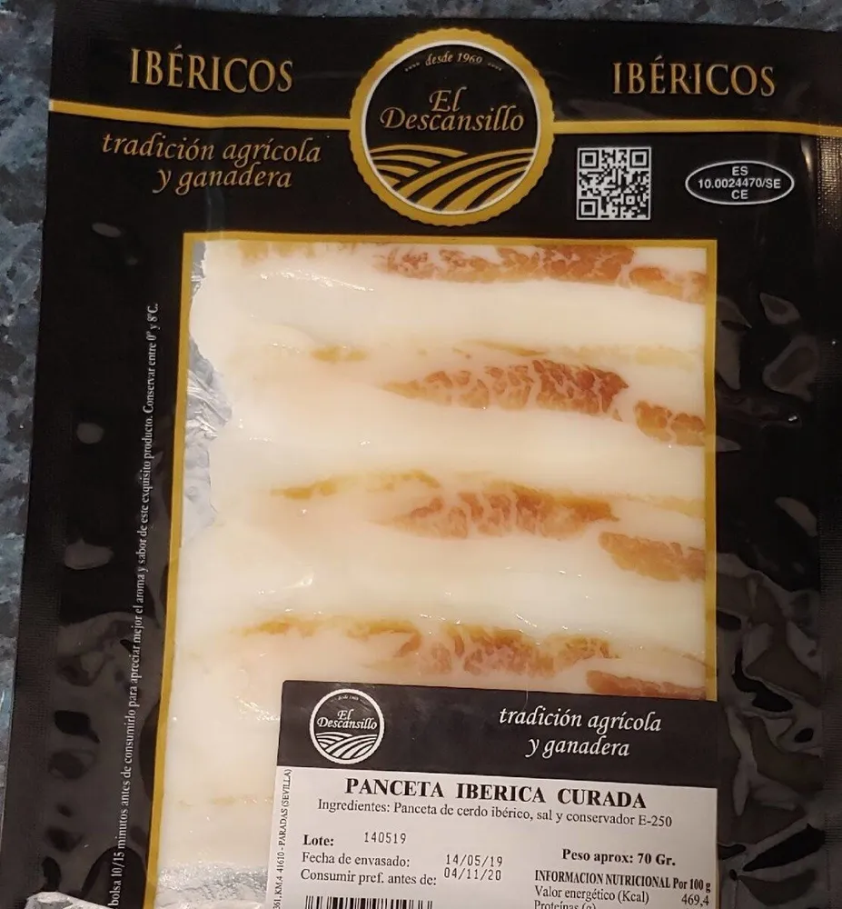 Panceta Ibérica Curada