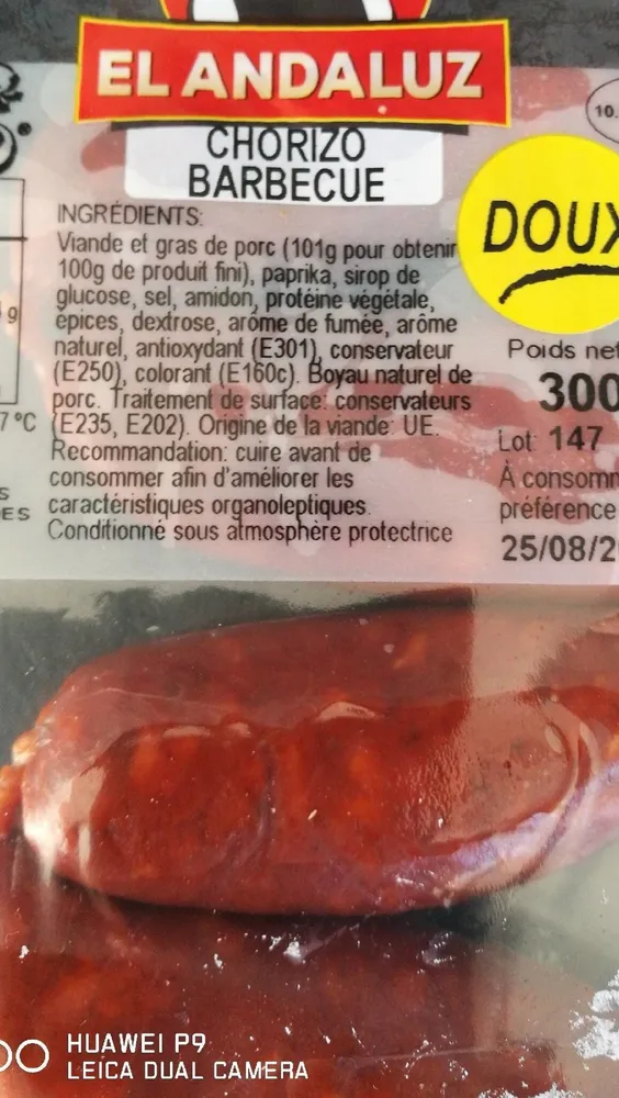 Chorizo barbecue