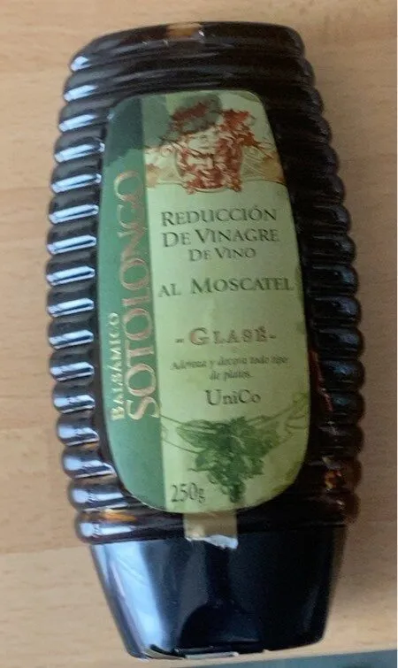 Reduccion de vinagre de vino al moscatel