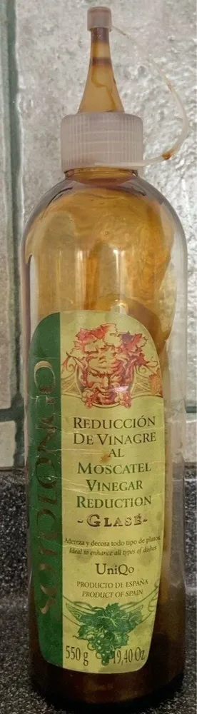 Reducción de vinagre de vino al moscatel
