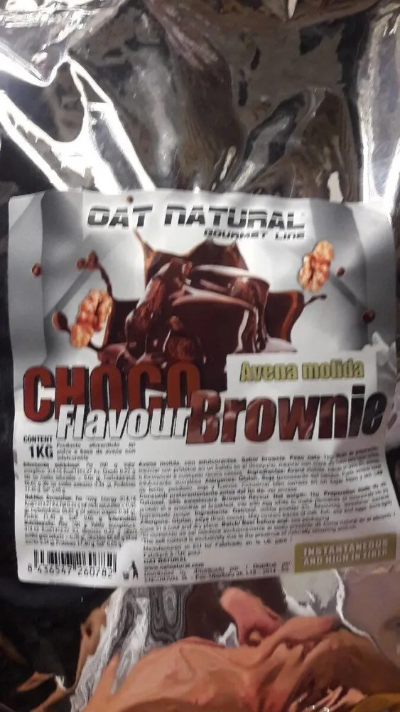 Choco flavour brownie avena molida