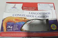 Langostinos congelados
