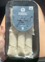 crepe de puerros y gambas