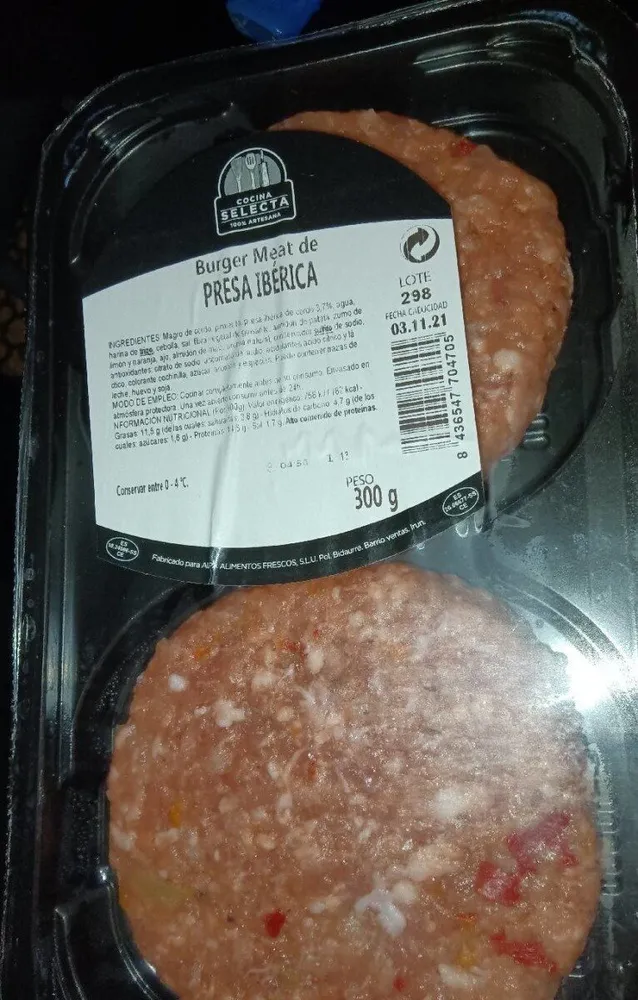 Hamburguesa de presa ibérica