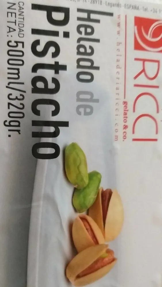 Helado de pistacho