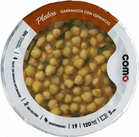 Garbanzos con espinacas