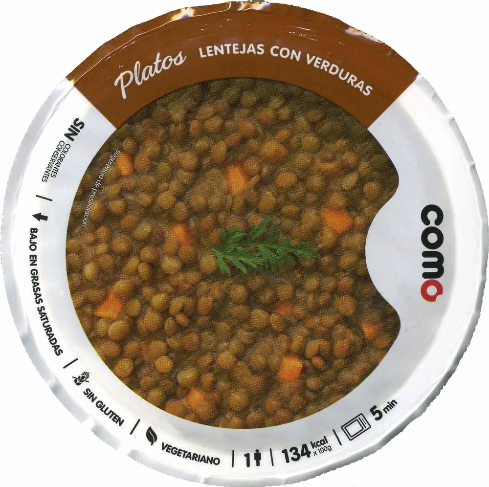 Lentejas con verduras