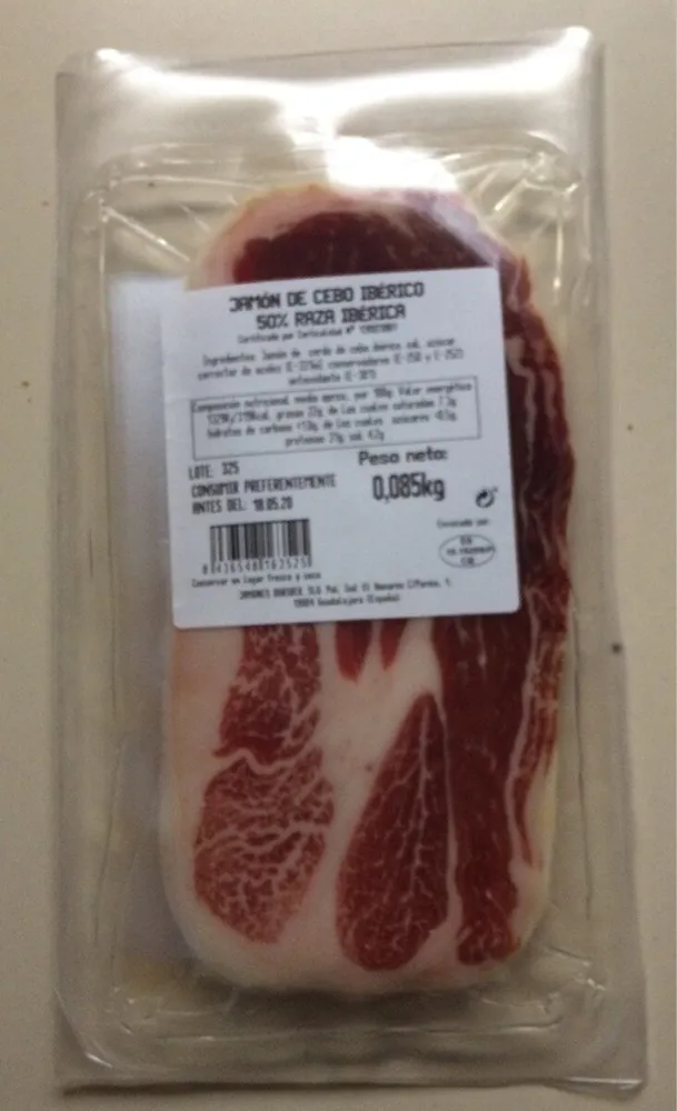 Jamón de cebo iberico 50% raza ibérica