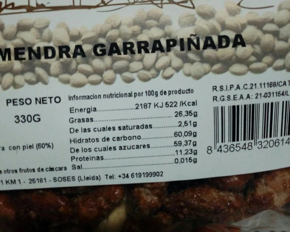Almendra garrapiñada