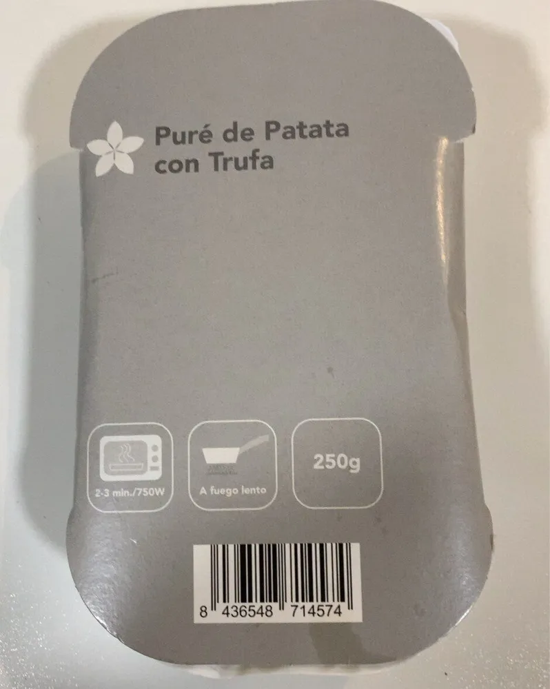 Puré de patata con trufa