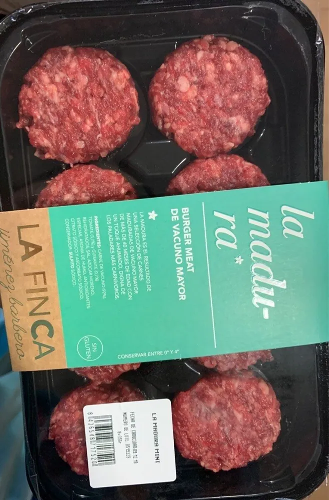 Burger Meat de vacuno Mayor
