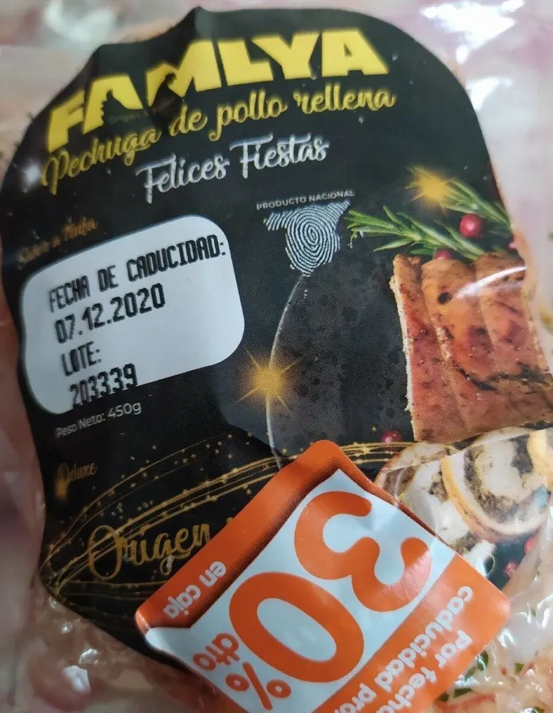 Pechuga de pollo rellena santo trufa
